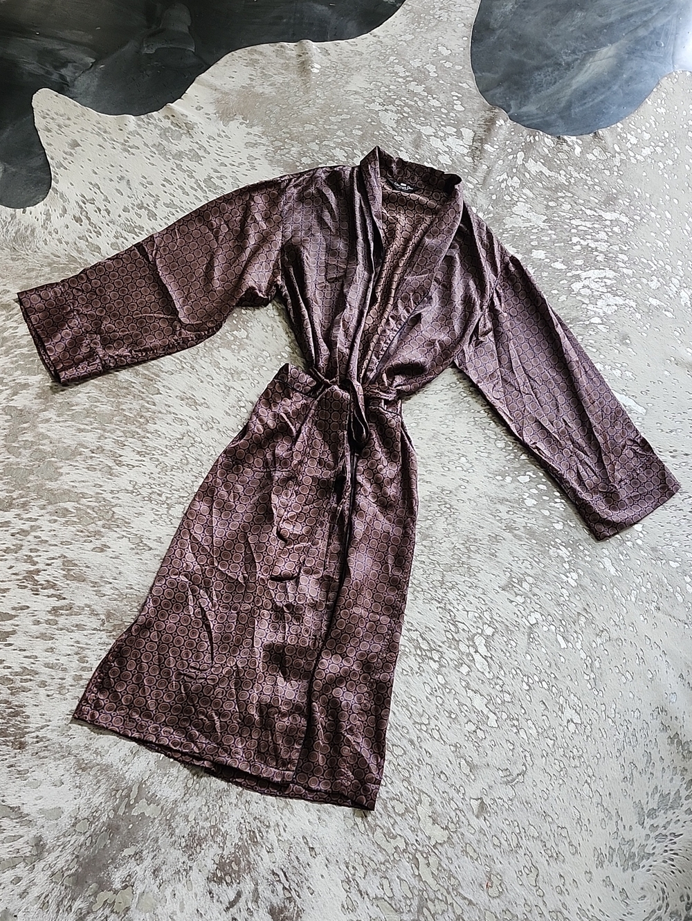 Vintage  Christian Dior Monsieur 100% Silk Robe SzL